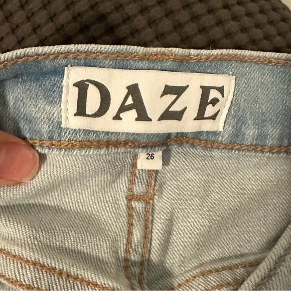 Daze Light Blue Wide Leg Women's Jeans - Picture 5 of 11